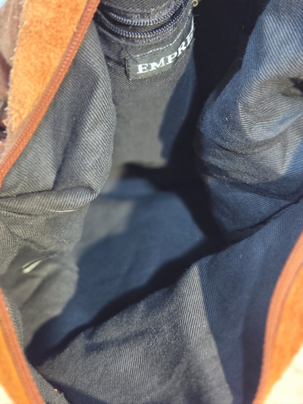 Empress Brown Suede Hobo Shoulder Bag - Classic Everyday Carry - Picture 7 of 7